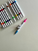 ماژیک اکرولیک بدنه سفید دو سر