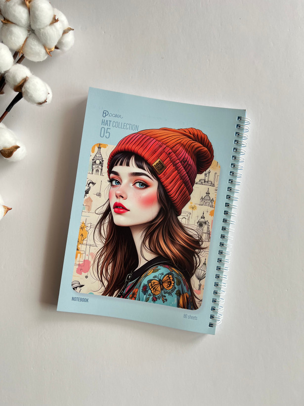 دفترسیمی ۸۰ برگ طرح دختر کلاهدار